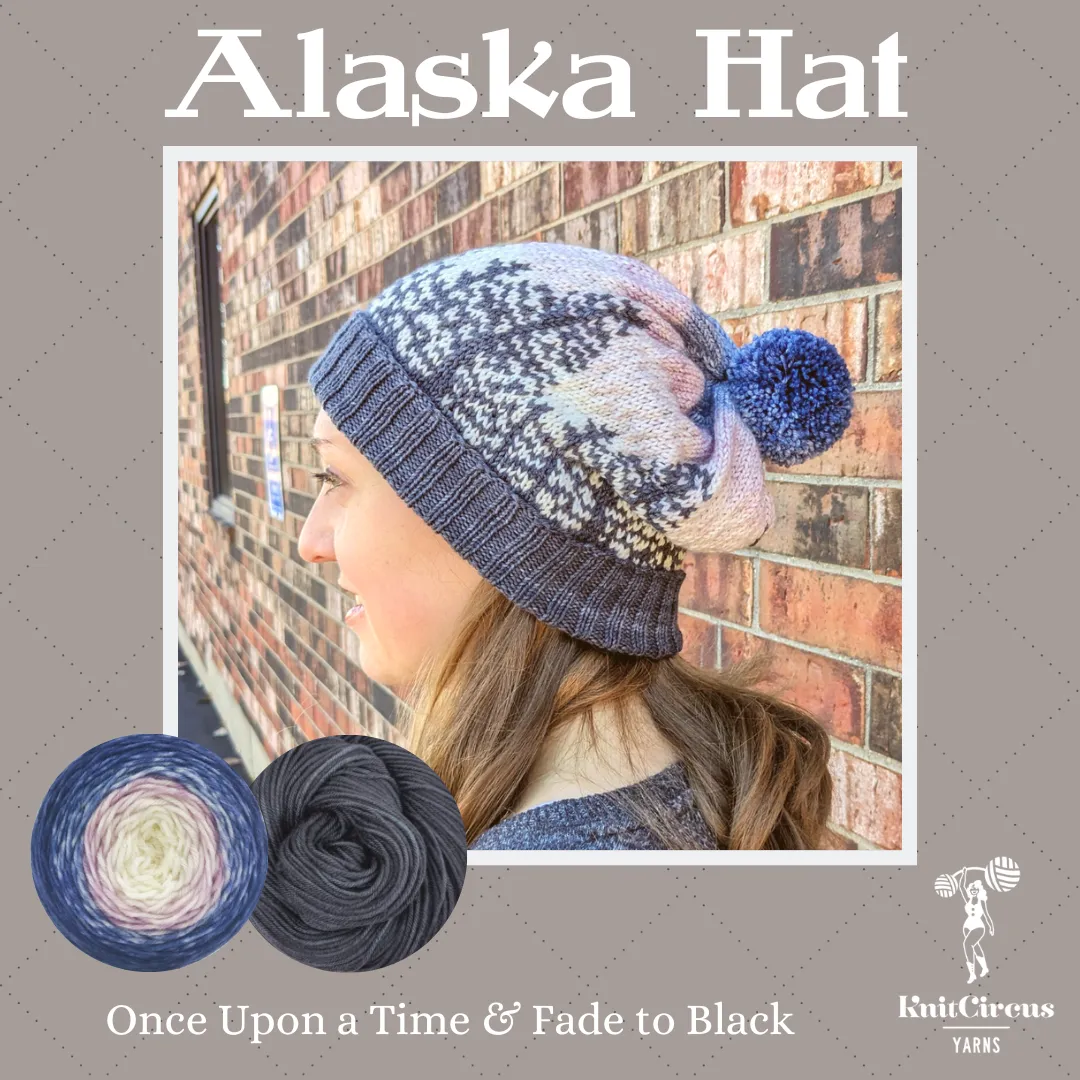 Alaska Hat Yarn Pack, pattern not included, ready to ship