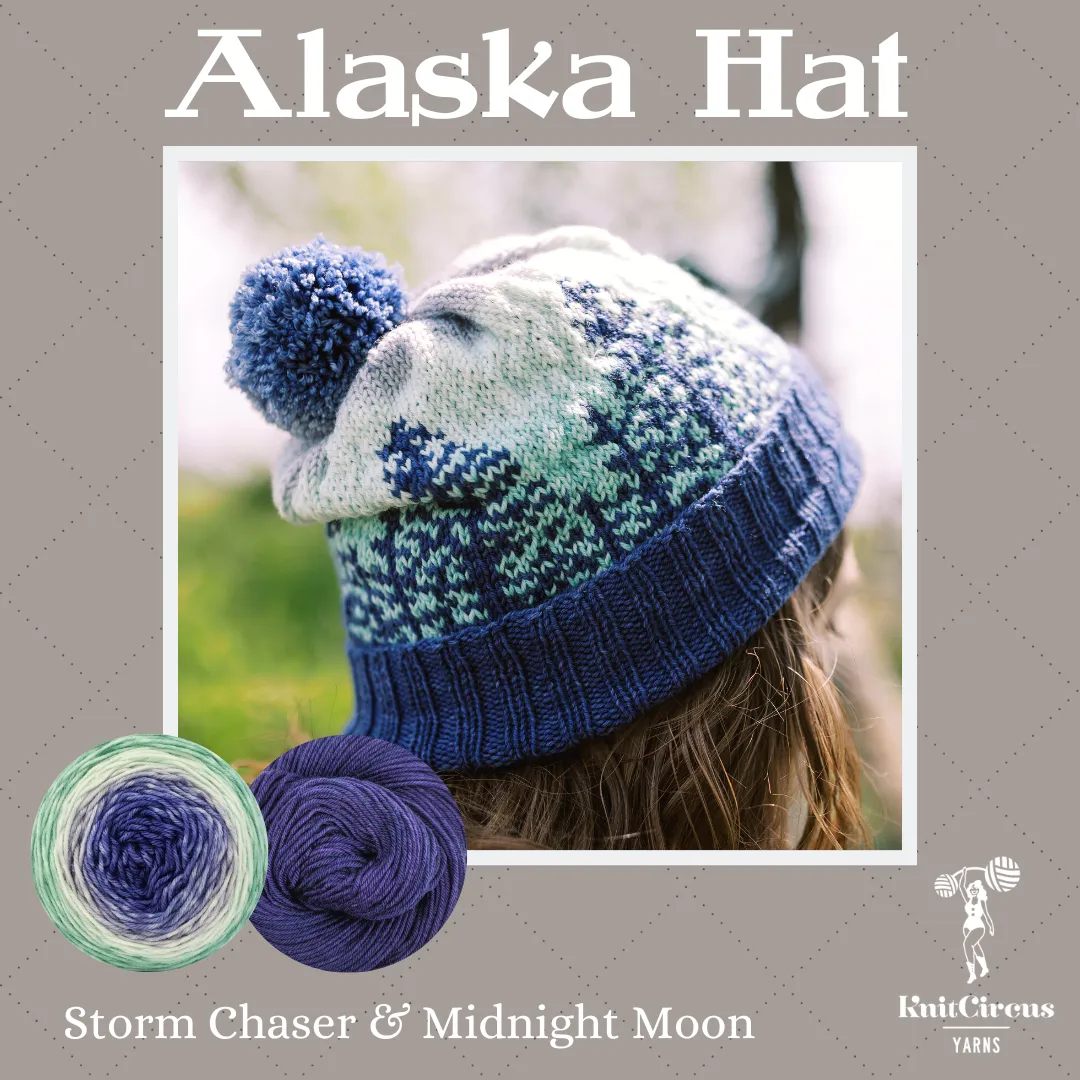 Alaska Hat Yarn Pack, pattern not included, ready to ship