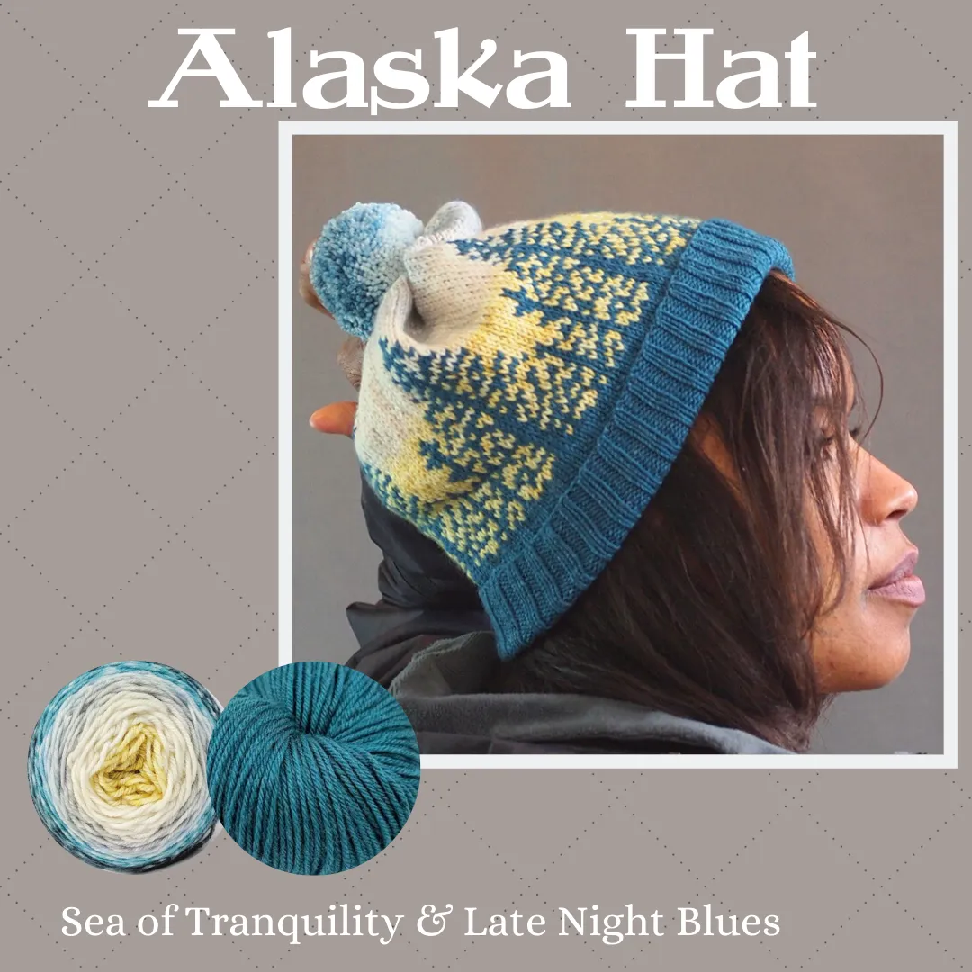 Alaska Hat Yarn Pack, pattern not included, ready to ship