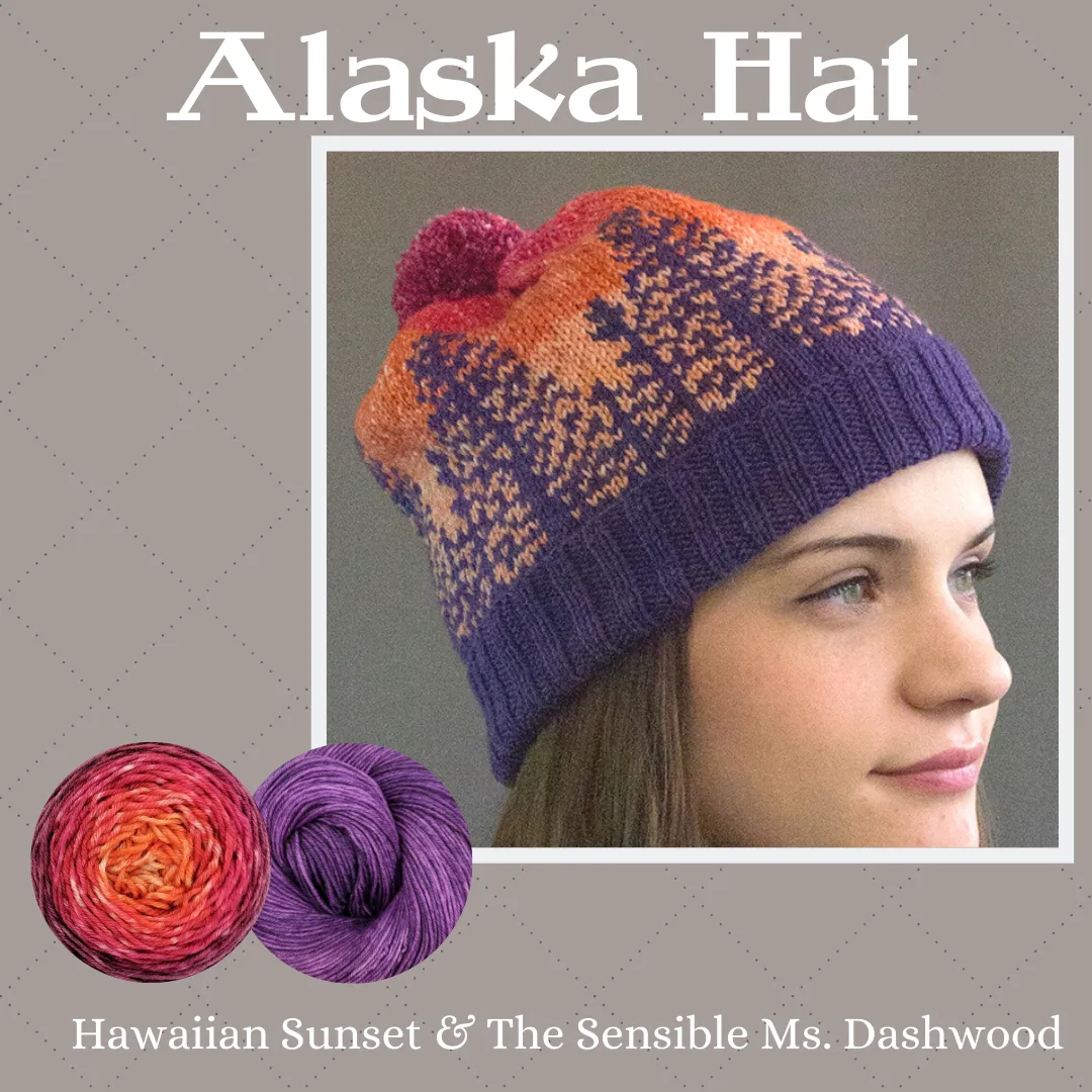 Alaska Hat Yarn Pack, pattern not included, ready to ship