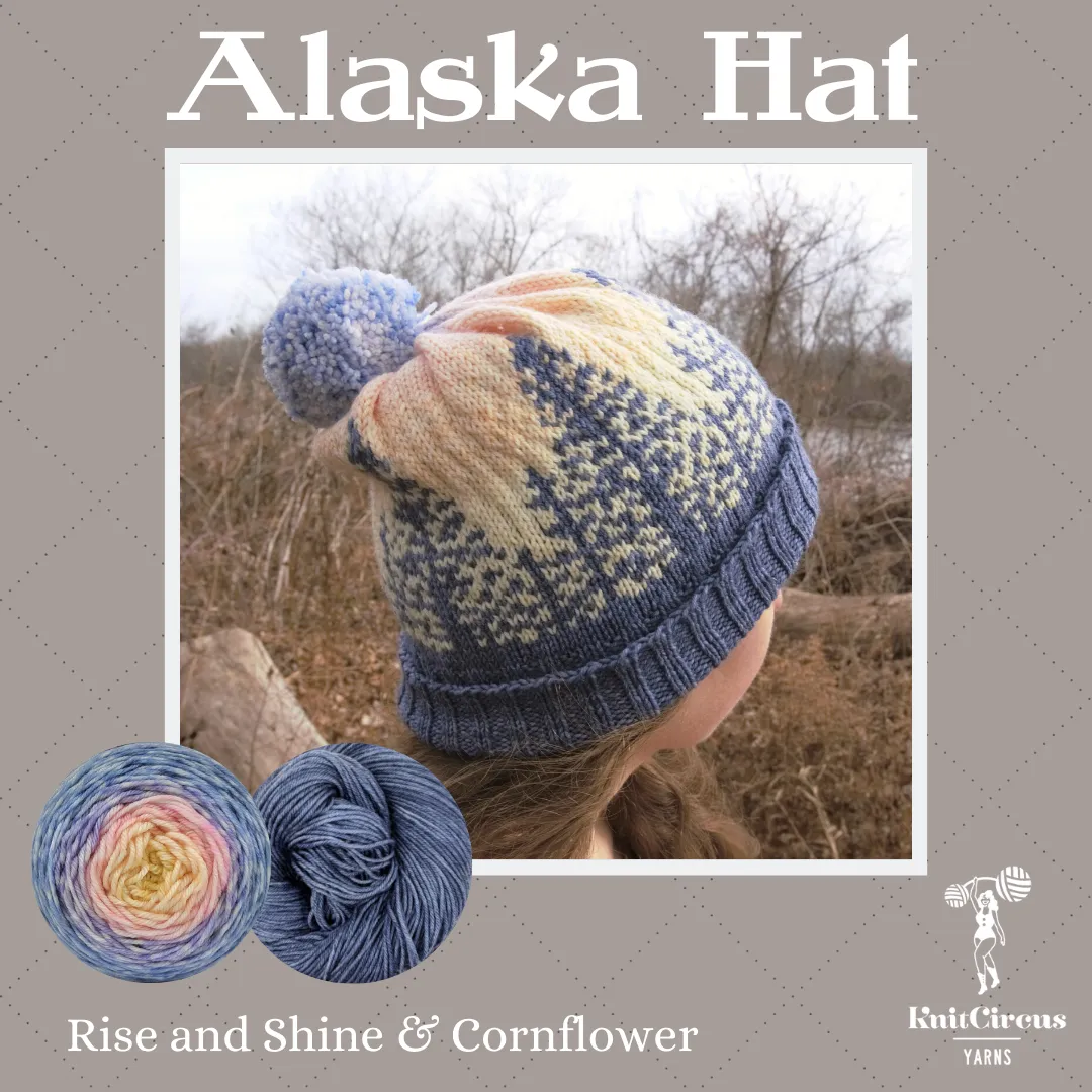 Alaska Hat Yarn Pack, pattern not included, ready to ship