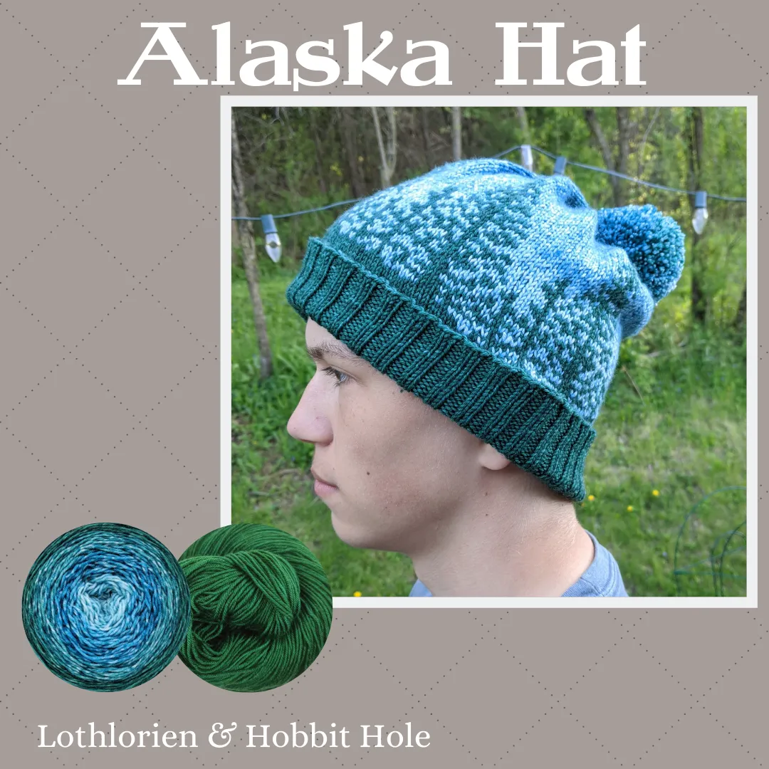 Alaska Hat Yarn Pack, pattern not included, ready to ship
