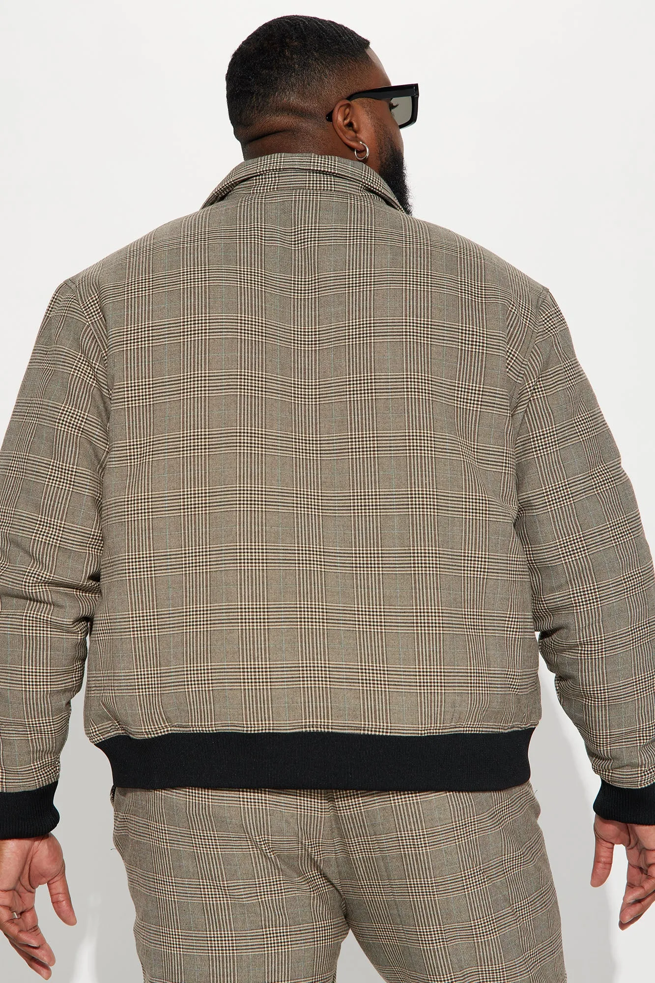 Anderson Plaid Bomber Jacket - Camel/combo