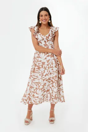 Brown Floral Priya Dress