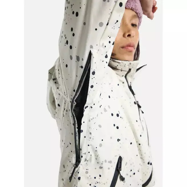 Burton Women's Lelah 2L Jacket Stout White Spatter