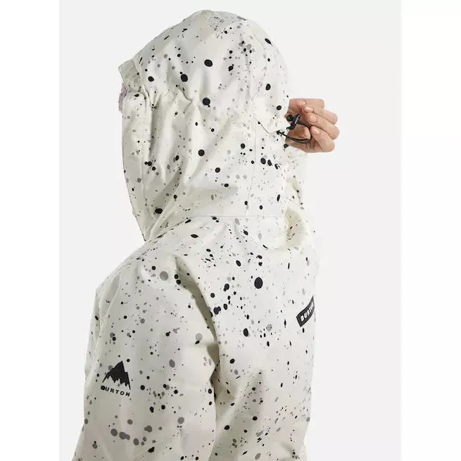 Burton Women's Lelah 2L Jacket Stout White Spatter