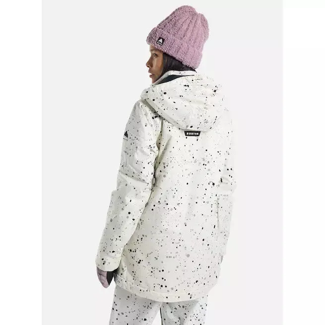 Burton Women's Lelah 2L Jacket Stout White Spatter