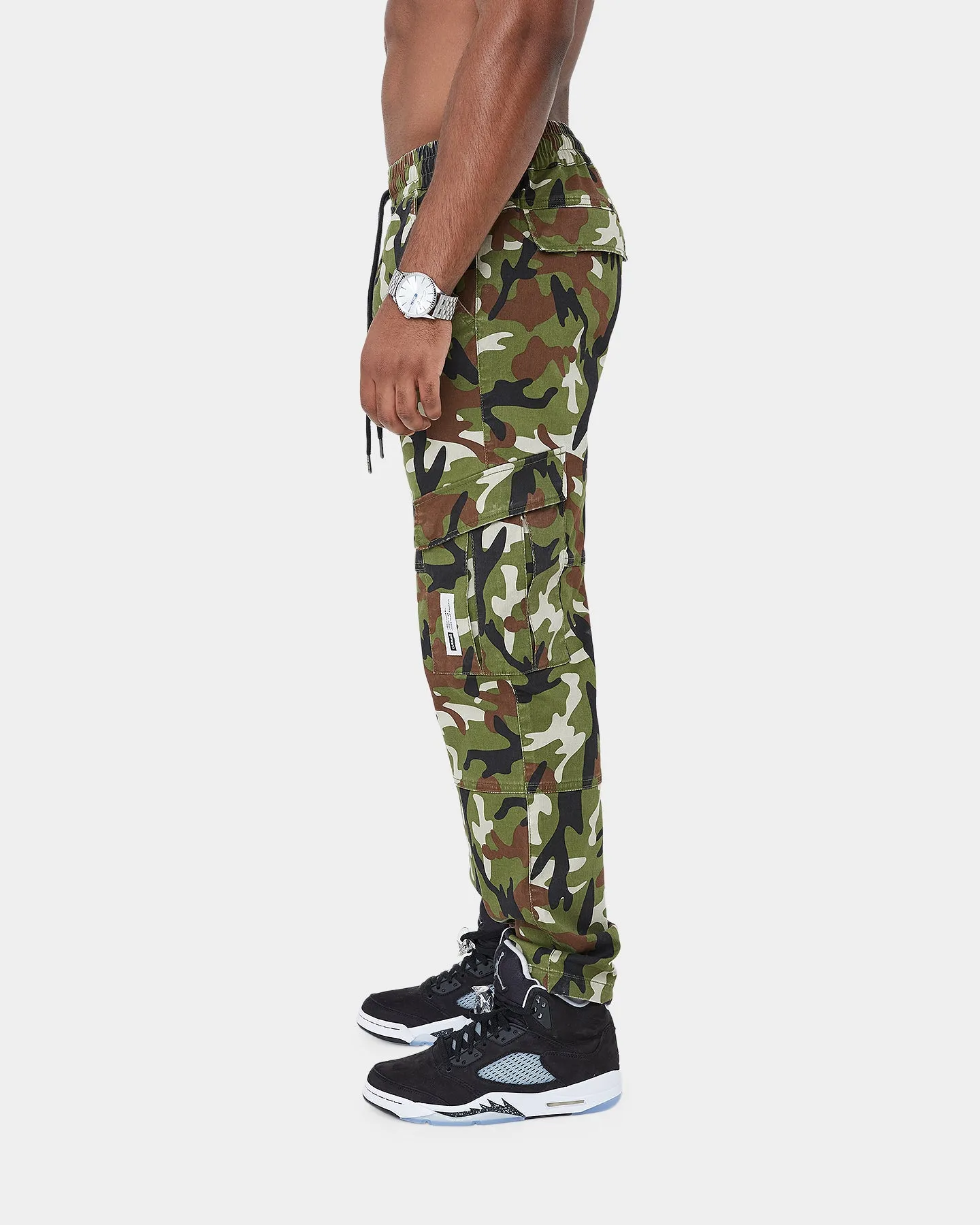 Carre Utilitaire Cargo Jogger Woodland Camo
