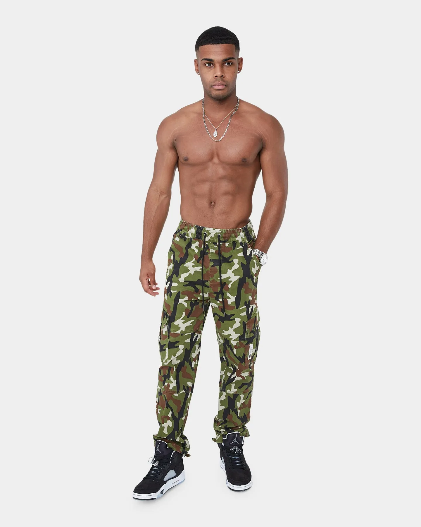 Carre Utilitaire Cargo Jogger Woodland Camo