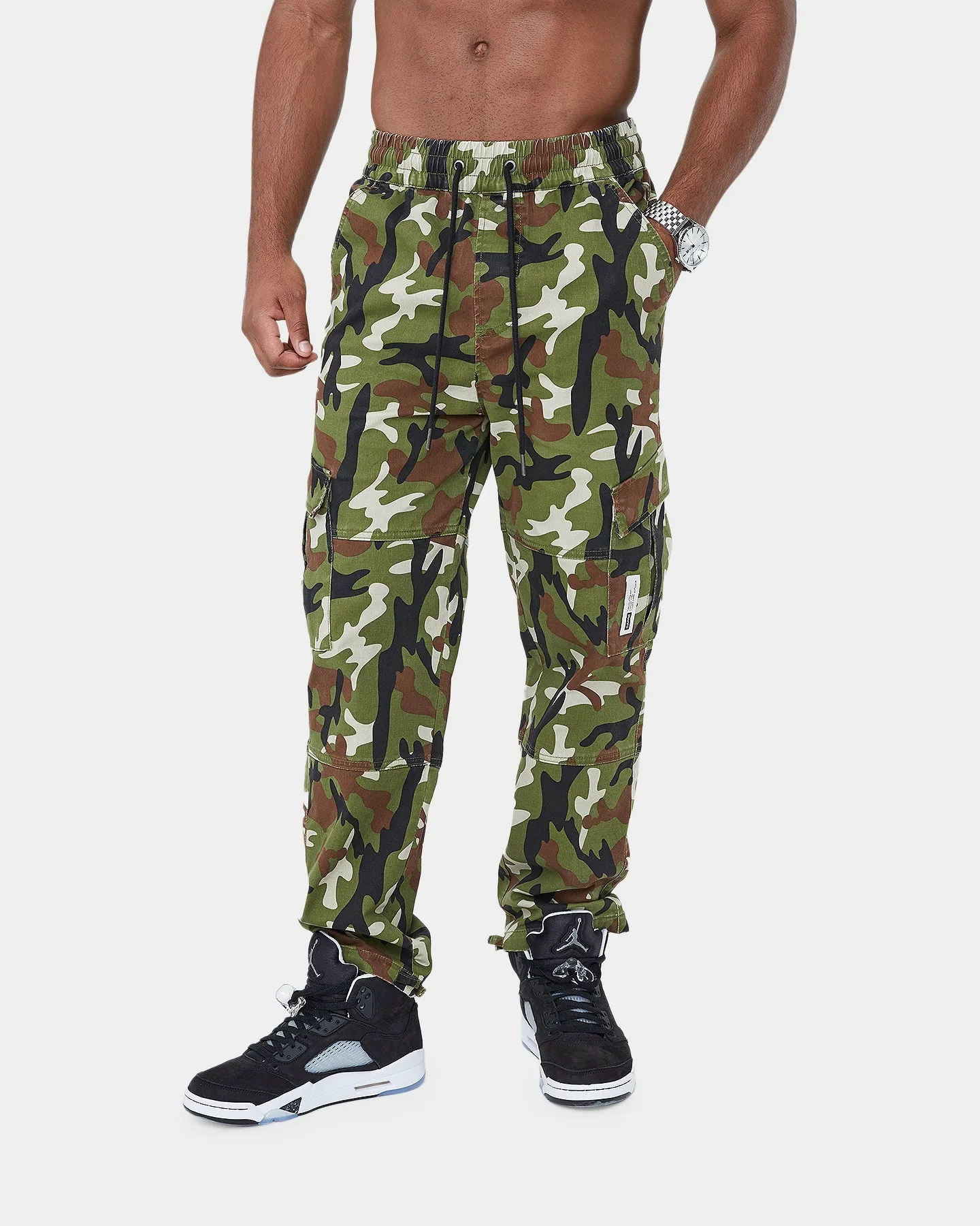 Carre Utilitaire Cargo Jogger Woodland Camo