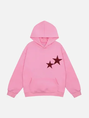 Double Star Graphics Pullover Hoodie
