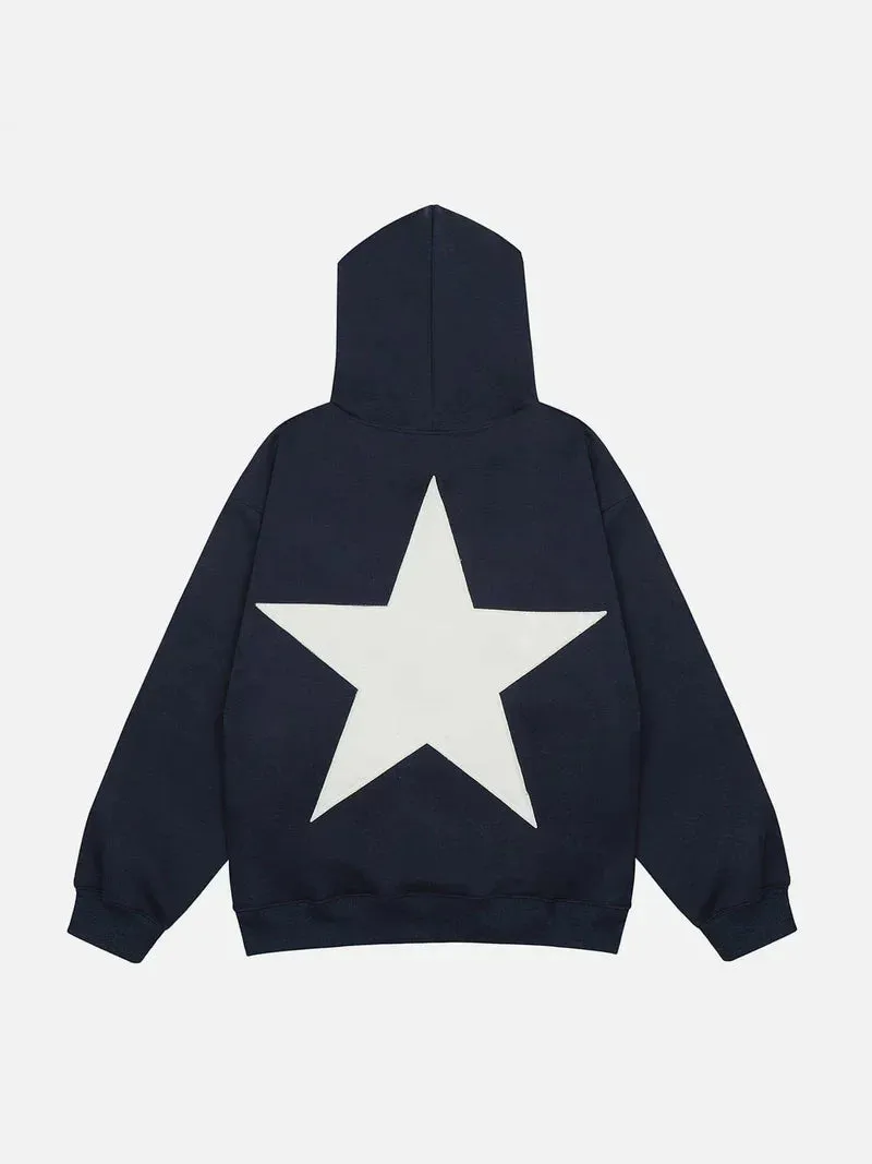 Double Star Graphics Pullover Hoodie
