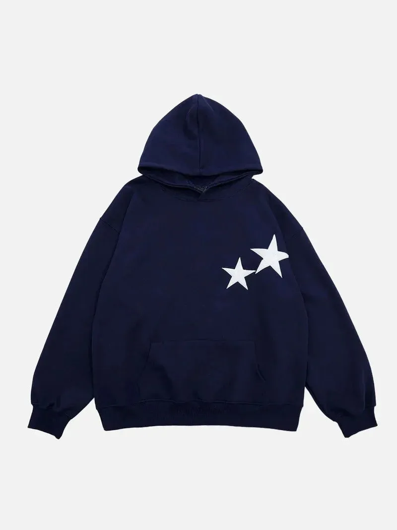 Double Star Graphics Pullover Hoodie