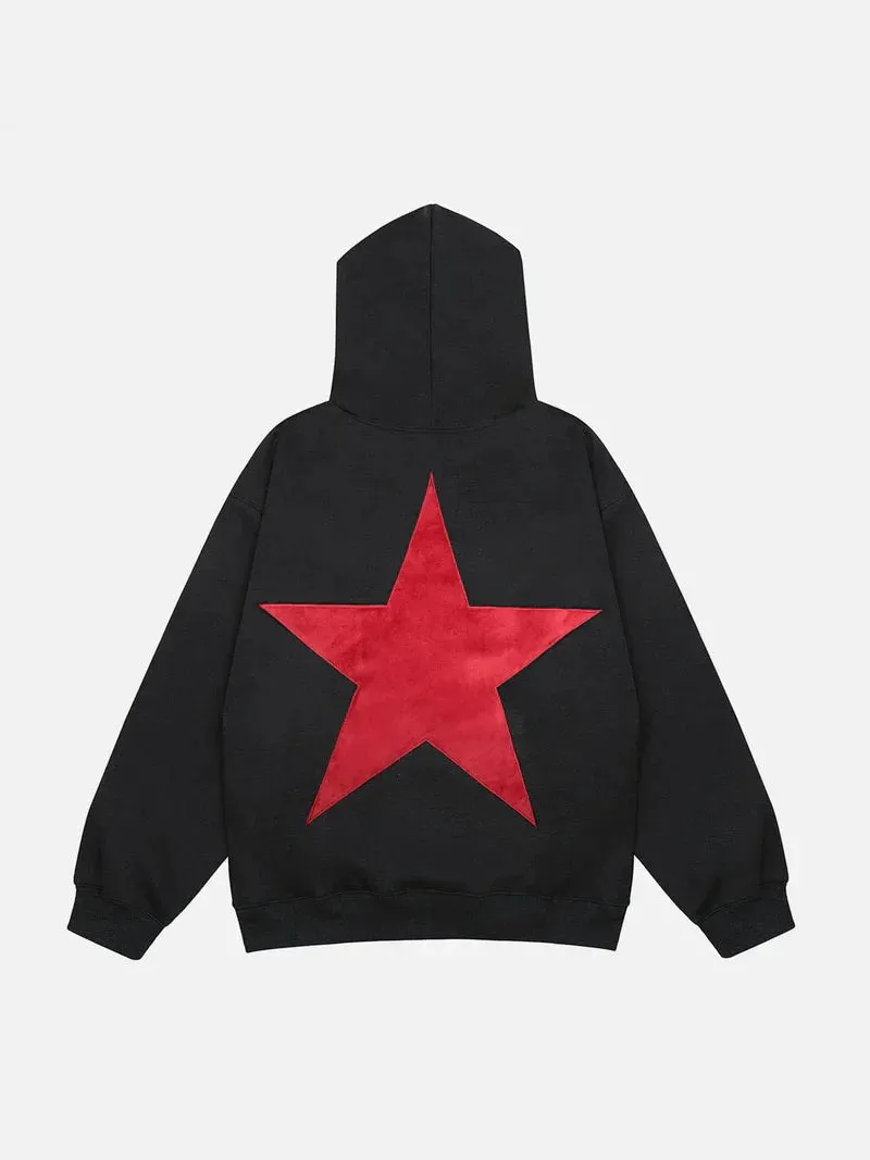 Double Star Graphics Pullover Hoodie