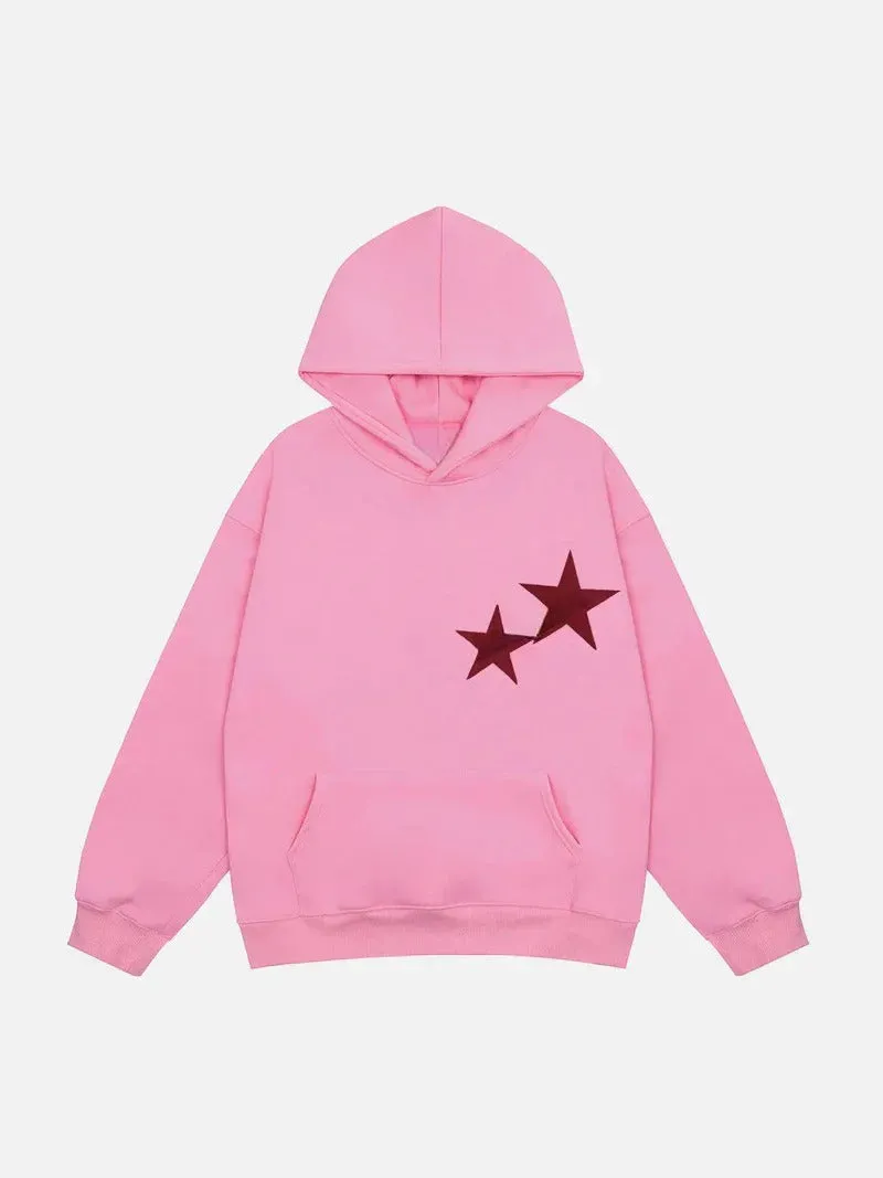 Double Star Graphics Pullover Hoodie