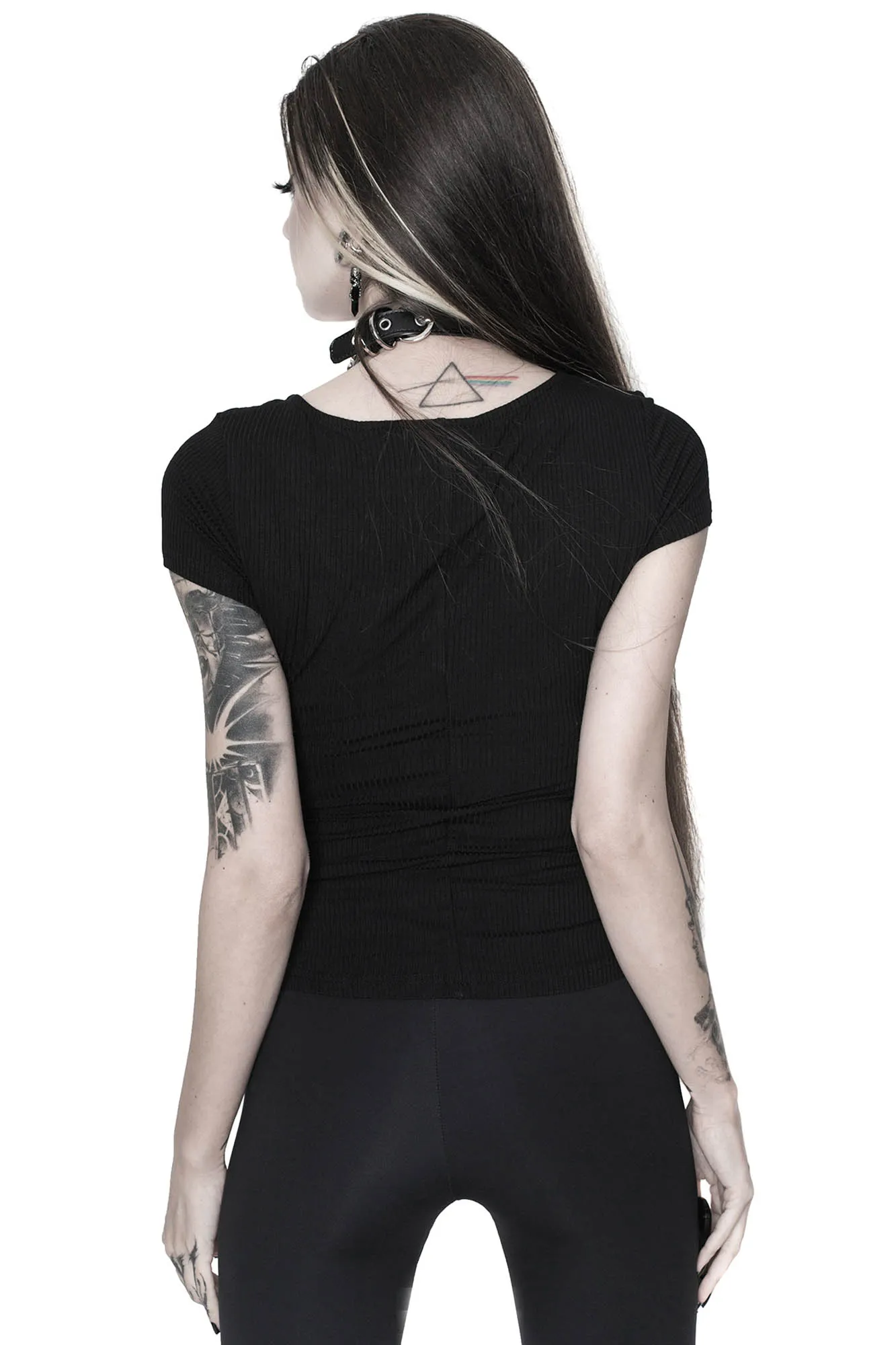 Eye C U Cap-Sleeve Top - Resurrect