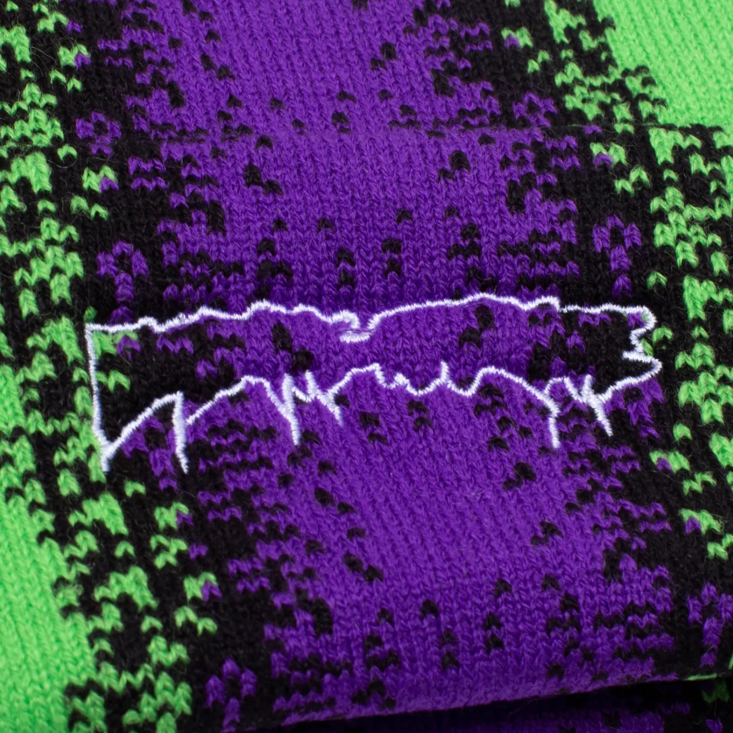 FUCKING AWESOME GRADIENT DRIP CUFF BEANIE PURPLE / GREEN