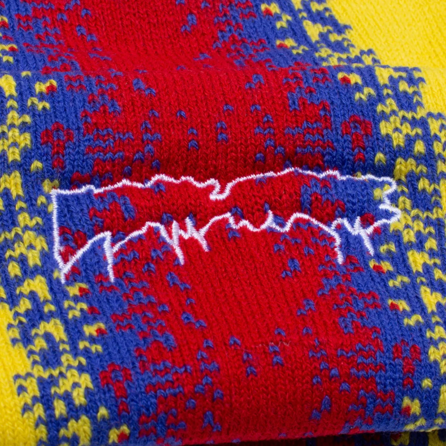 FUCKING AWESOME GRADIENT DRIP CUFF BEANIE YELLOW / BLUE