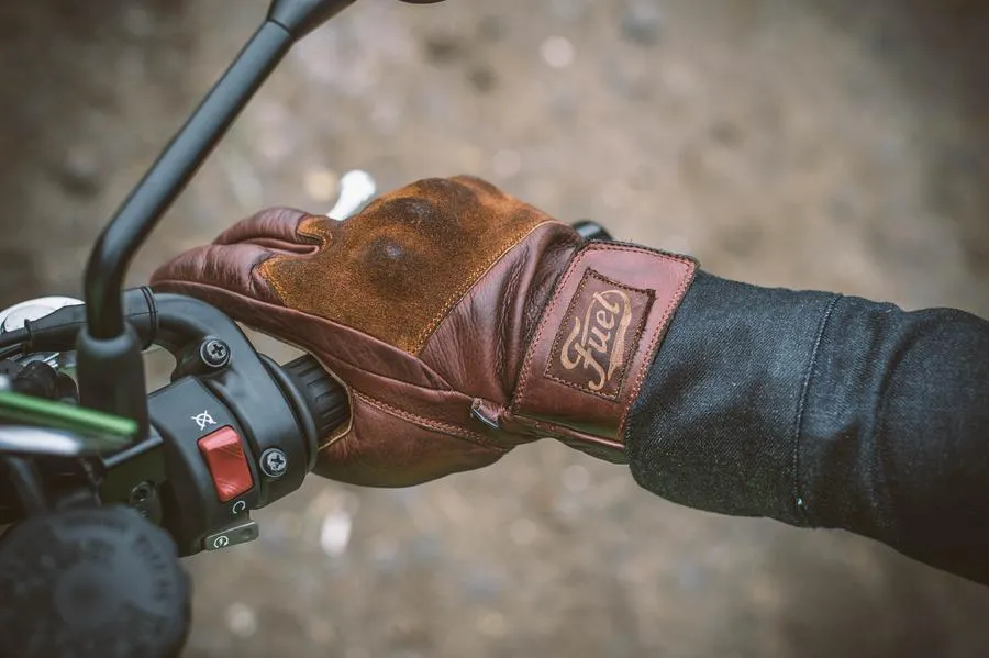 Fuel Rodeo Gloves - Brown Leather