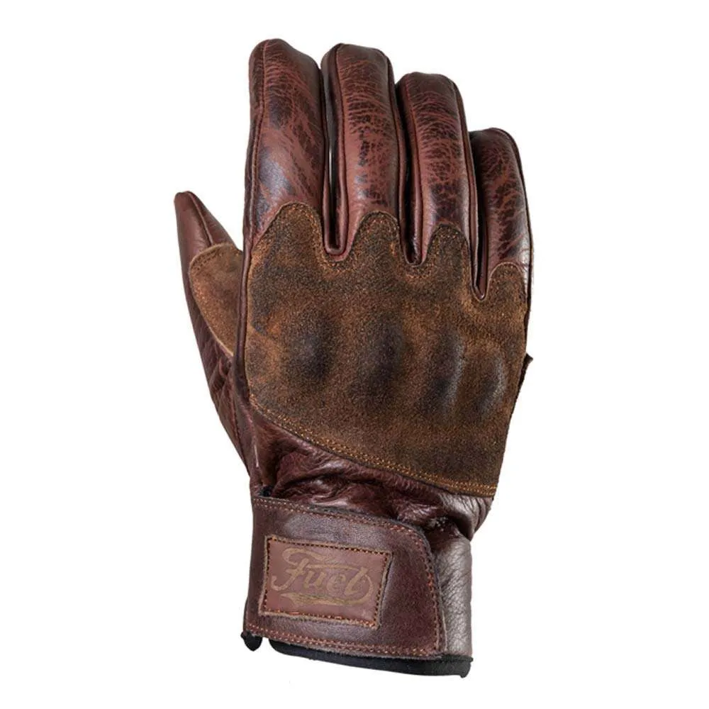 Fuel Rodeo Gloves - Brown Leather