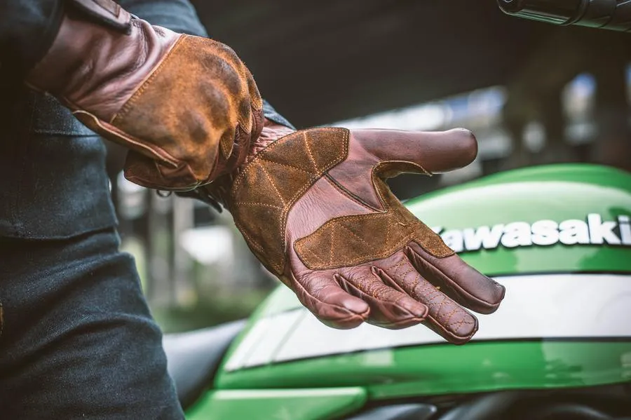 Fuel Rodeo Gloves - Brown Leather