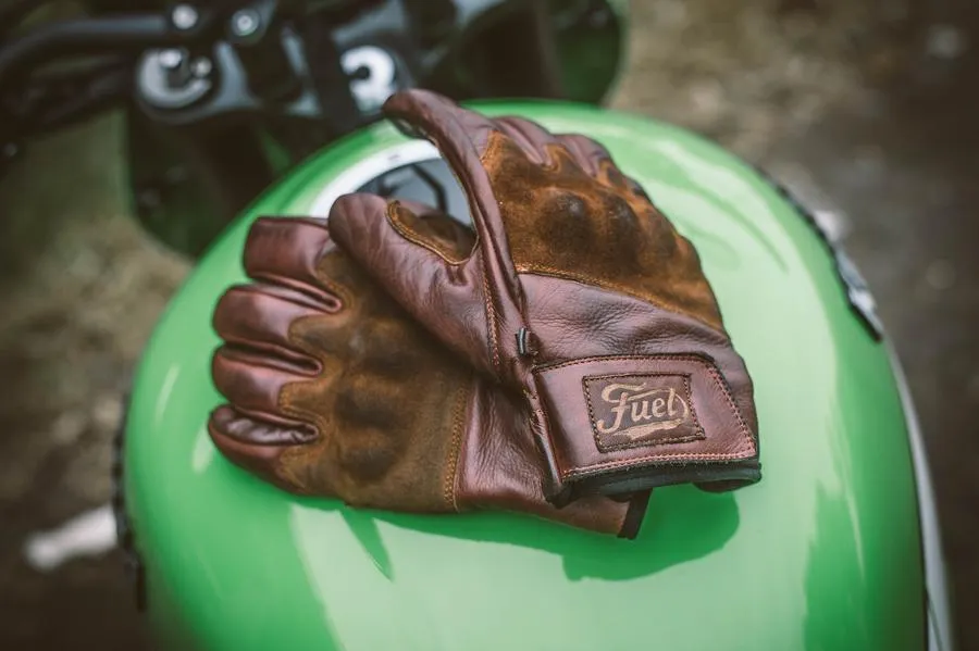 Fuel Rodeo Gloves - Brown Leather