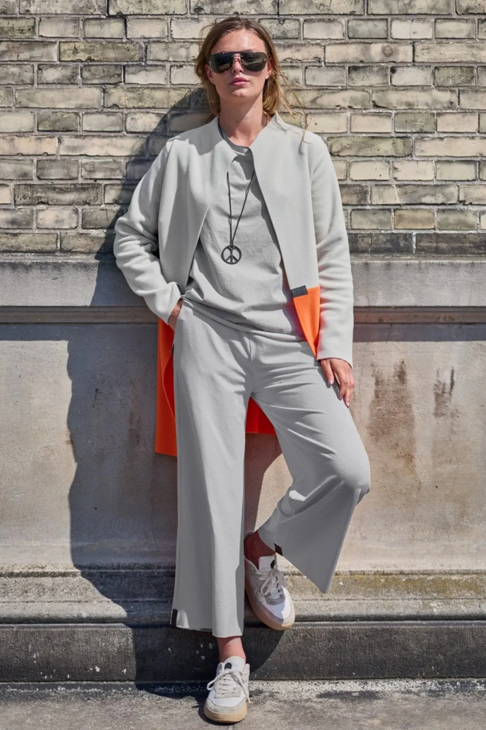 Henriette Steffensen Jersey Trousers in Sand