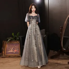 IKERRLAX Banquet Evening Dress  New Art Exam Vocal Music Starry Skirt Small Female 18 Th Birthday Adult Dress