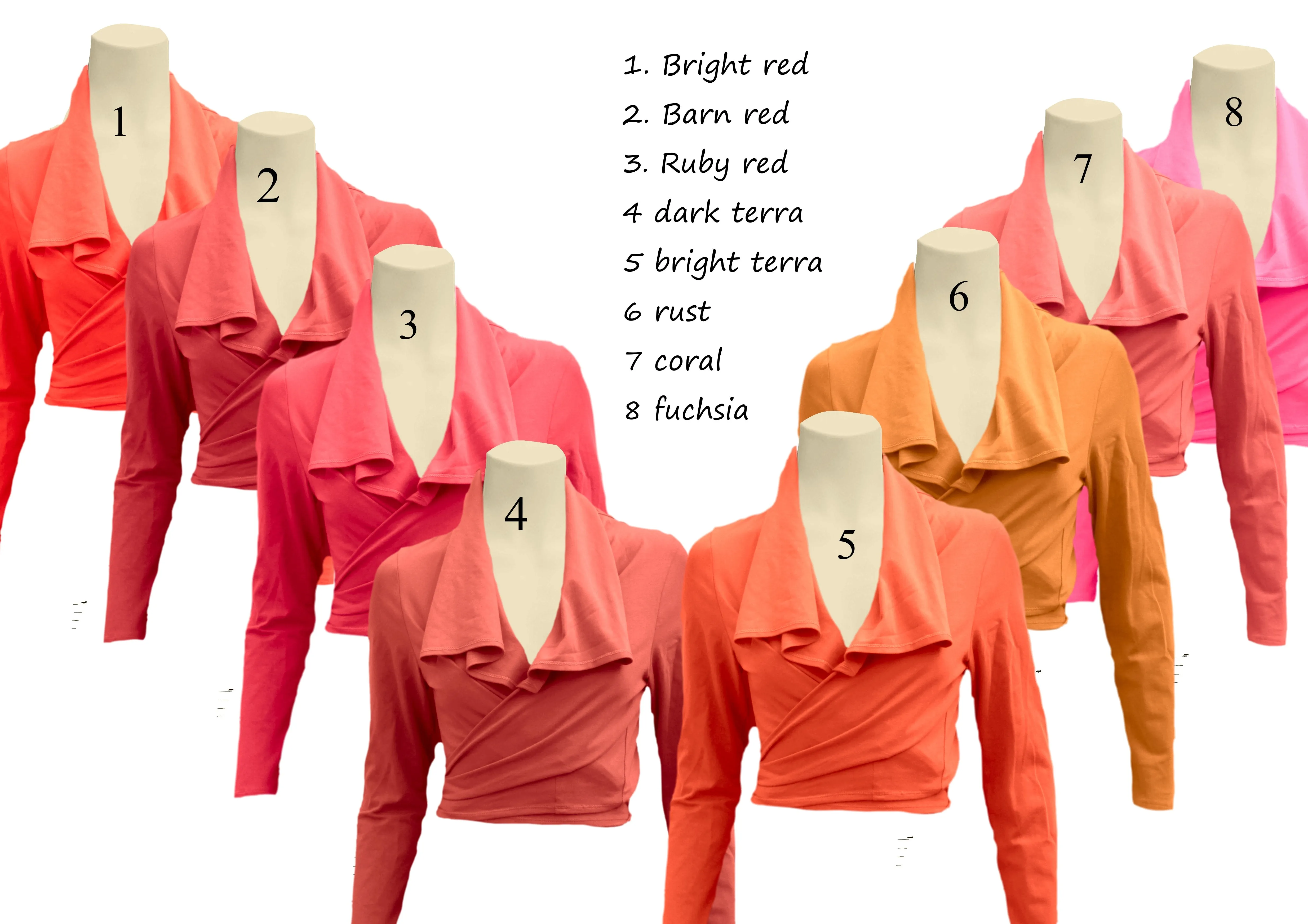 knoopvest  biologische katoen (A) / organic cotton wrap cardigan