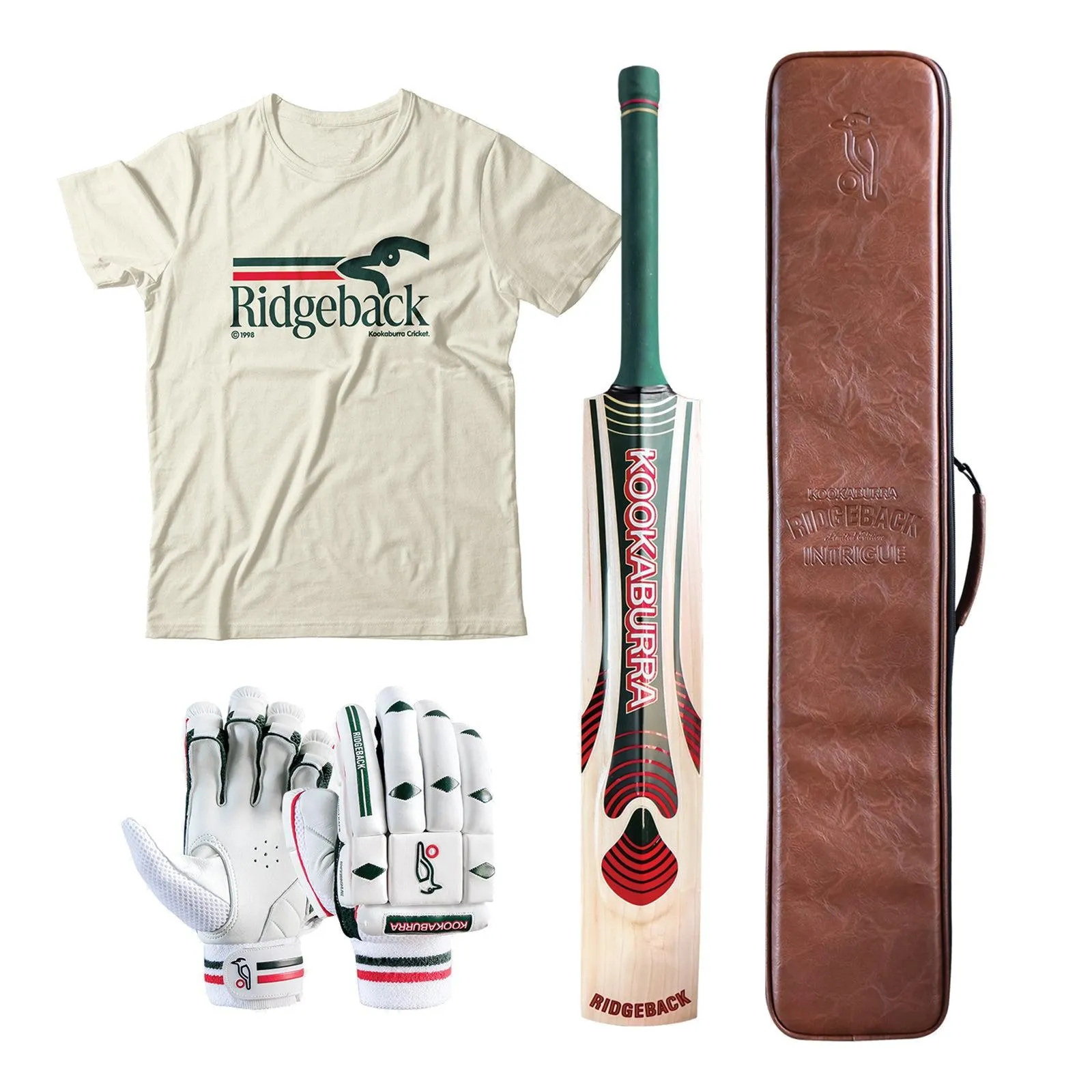 Kookaburra Retro Ridgeback Intrigue L E Cricket Bat Bundle - Senior