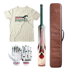 Kookaburra Retro Ridgeback Intrigue L E Cricket Bat Bundle - Senior
