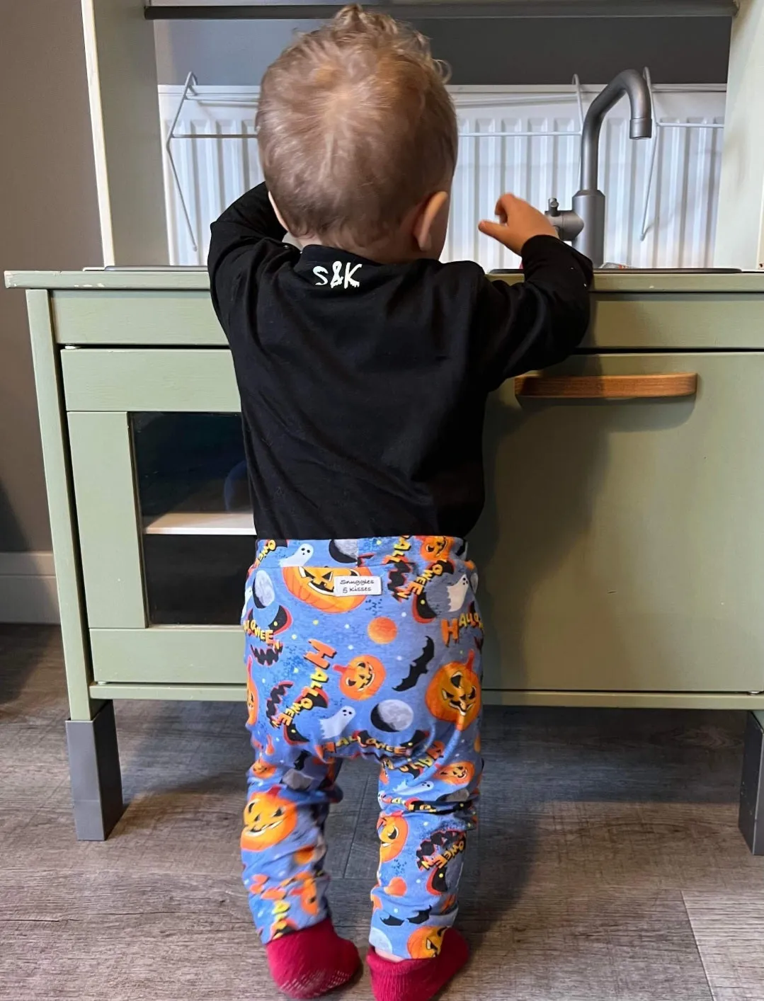 Leggings-Halloween Pumpkin Print