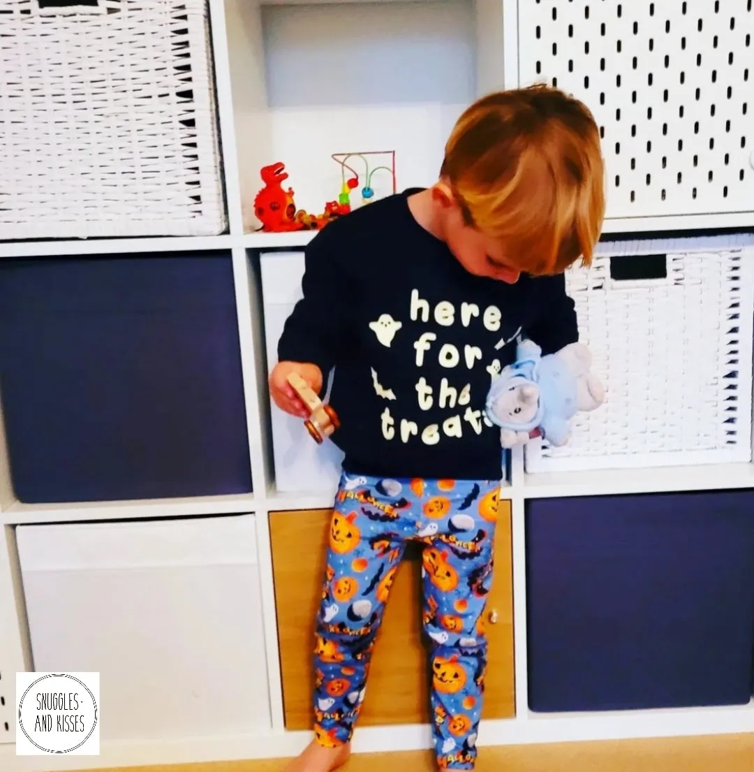 Leggings-Halloween Pumpkin Print