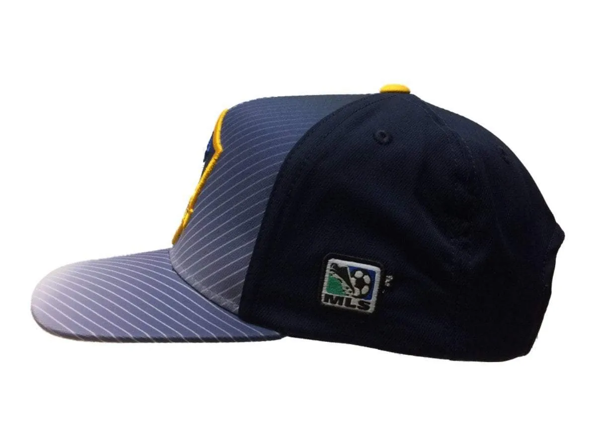 Los Angeles Galaxy Adidas Climalite Navy White Gradient Snapback Golf Hat Cap