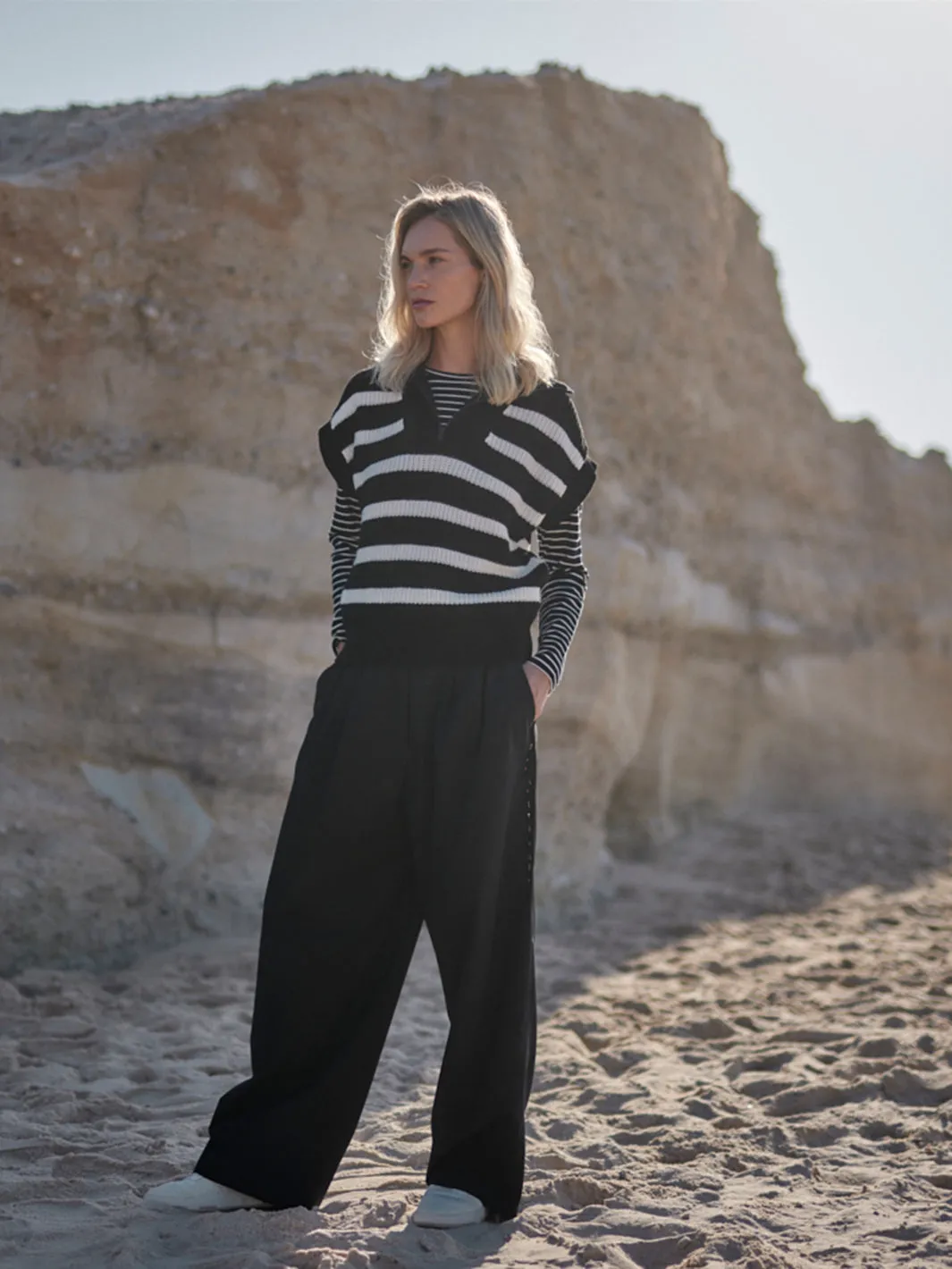 Marlene Wool Trousers Black
