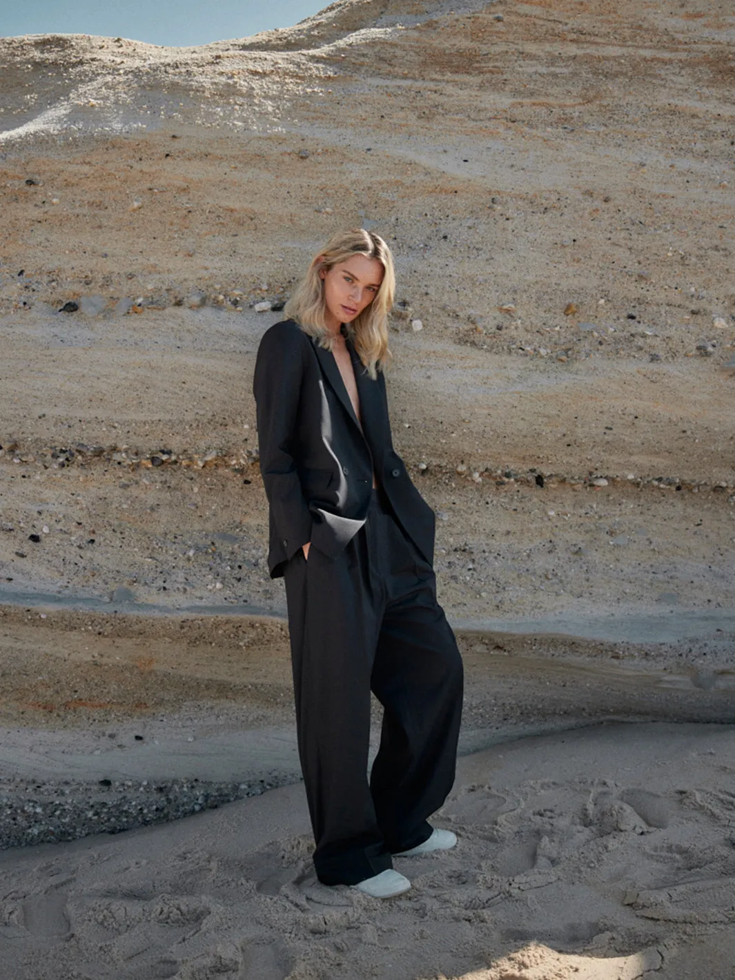 Marlene Wool Trousers Black