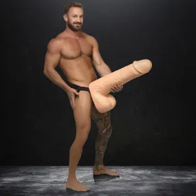 MASTER SERIES LIGHT MOBY HUGE 2 FOOT TALL SUPER DILDO