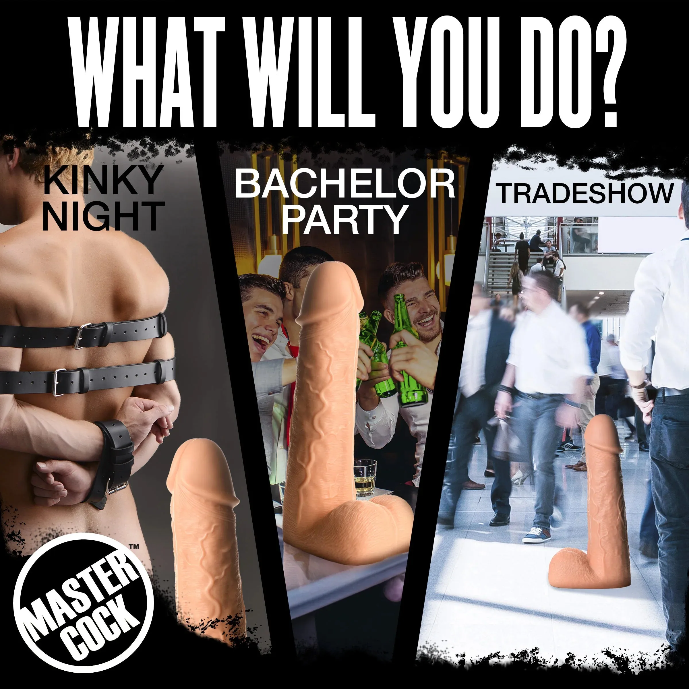 MASTER SERIES LIGHT MOBY HUGE 2 FOOT TALL SUPER DILDO