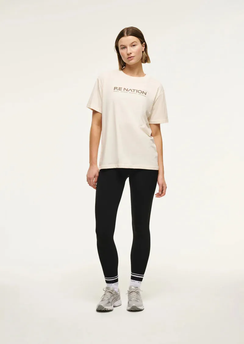 PE NATION - Aero Tee Wisper White/Fossil