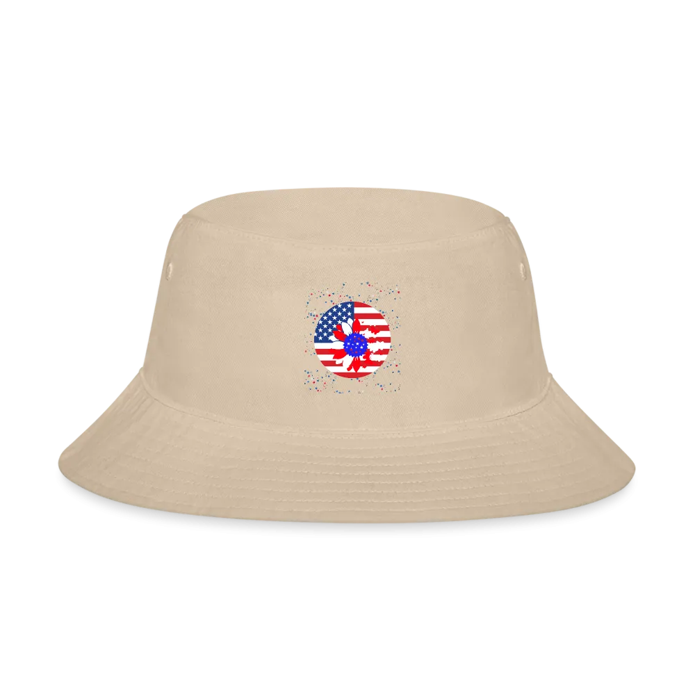 Petal Flag Bucket Hat - Ships from The US