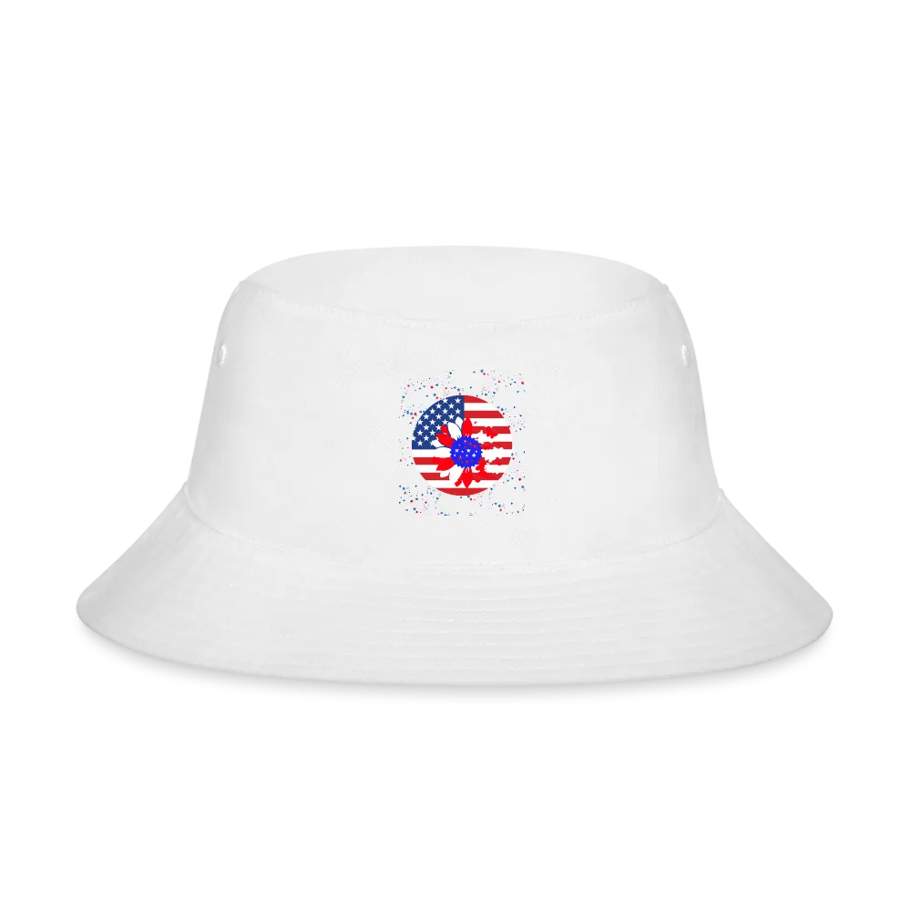 Petal Flag Bucket Hat - Ships from The US