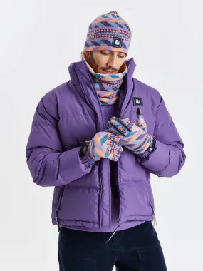 Raine Retro Pattern Fleece Gloves
