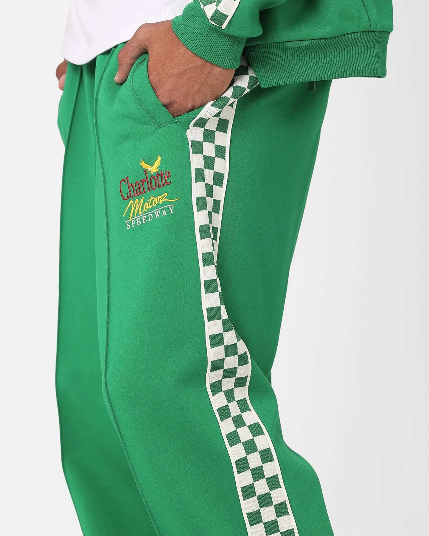 The New Establishment X Nascar Classics Racing Team Warm Up Pants Racer Green