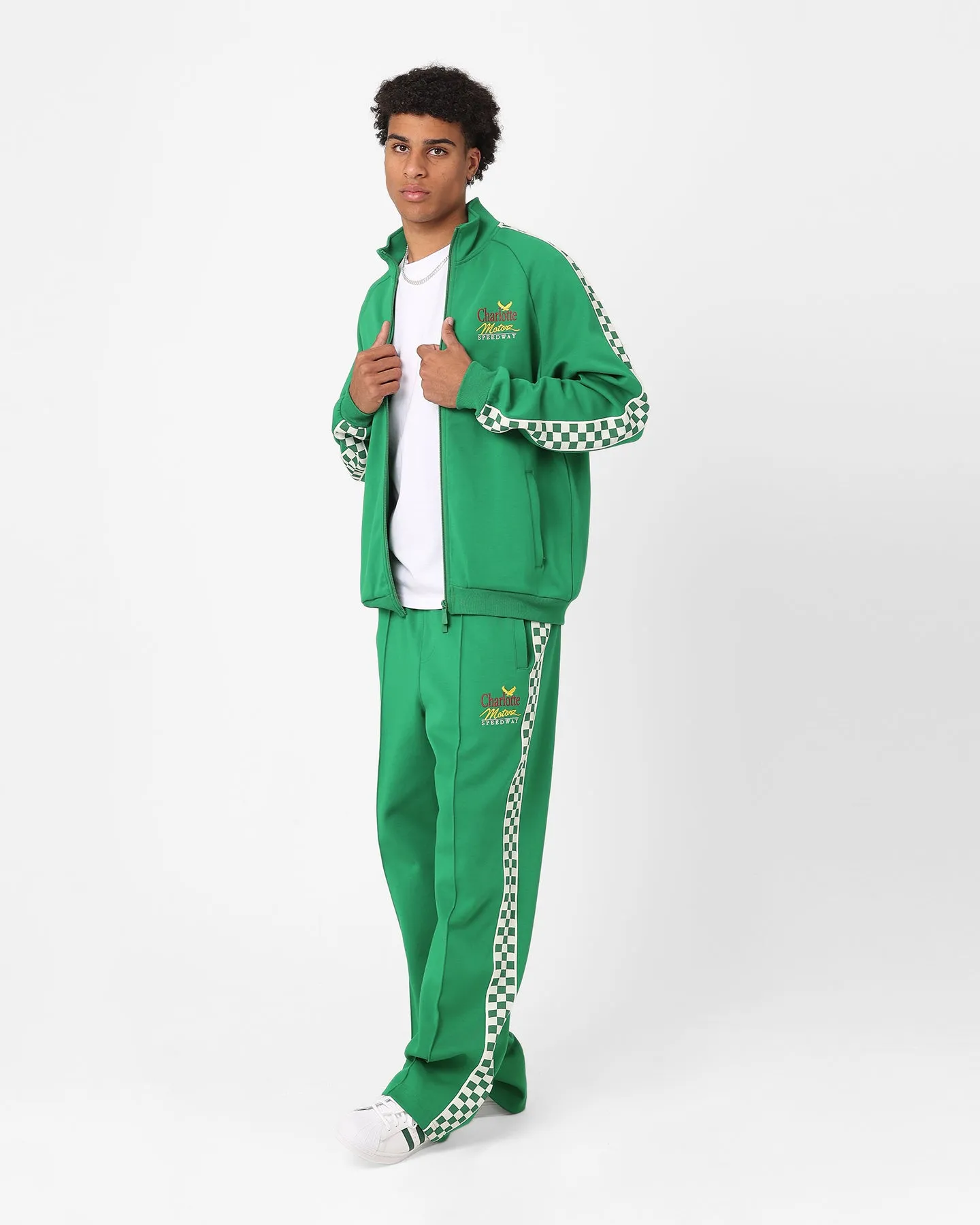 The New Establishment X Nascar Classics Racing Team Warm Up Pants Racer Green