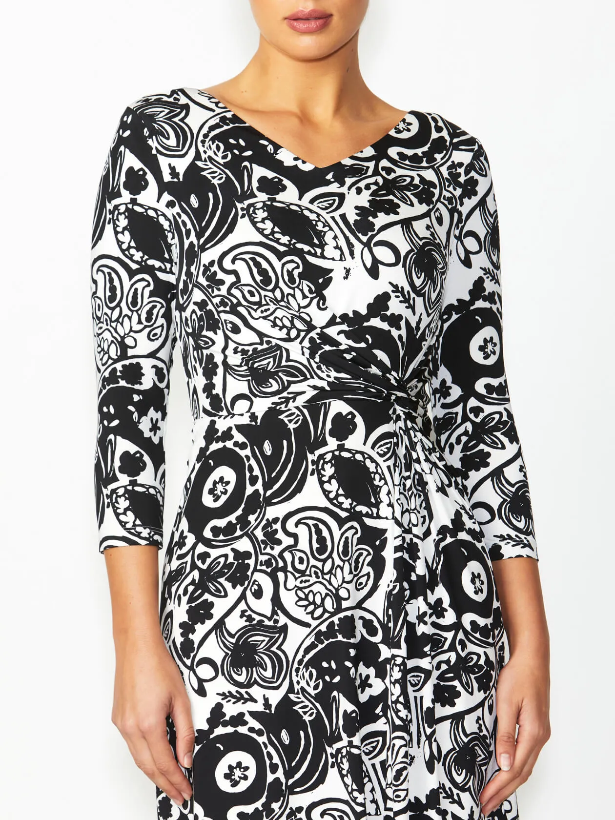 Tiffany Black & White Jersey Dress