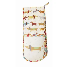 Ulster Weavers Double Oven Glove - Hot Dog (100% Cotton Outer; 100% Polyester wadding; CE marked, Brown)