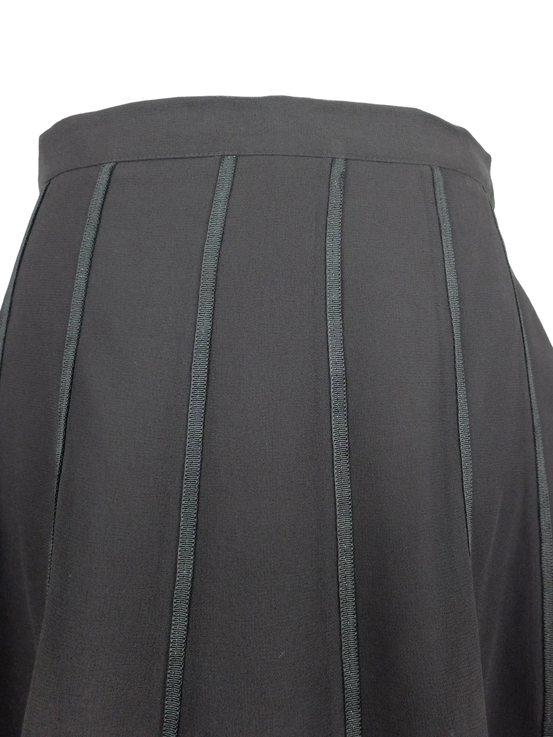 Vintage 2000s Y2K Whimsygoth Chic Dark Brown Chiffon Circle Skater Midi Skirt | 33.5 Inch Waist