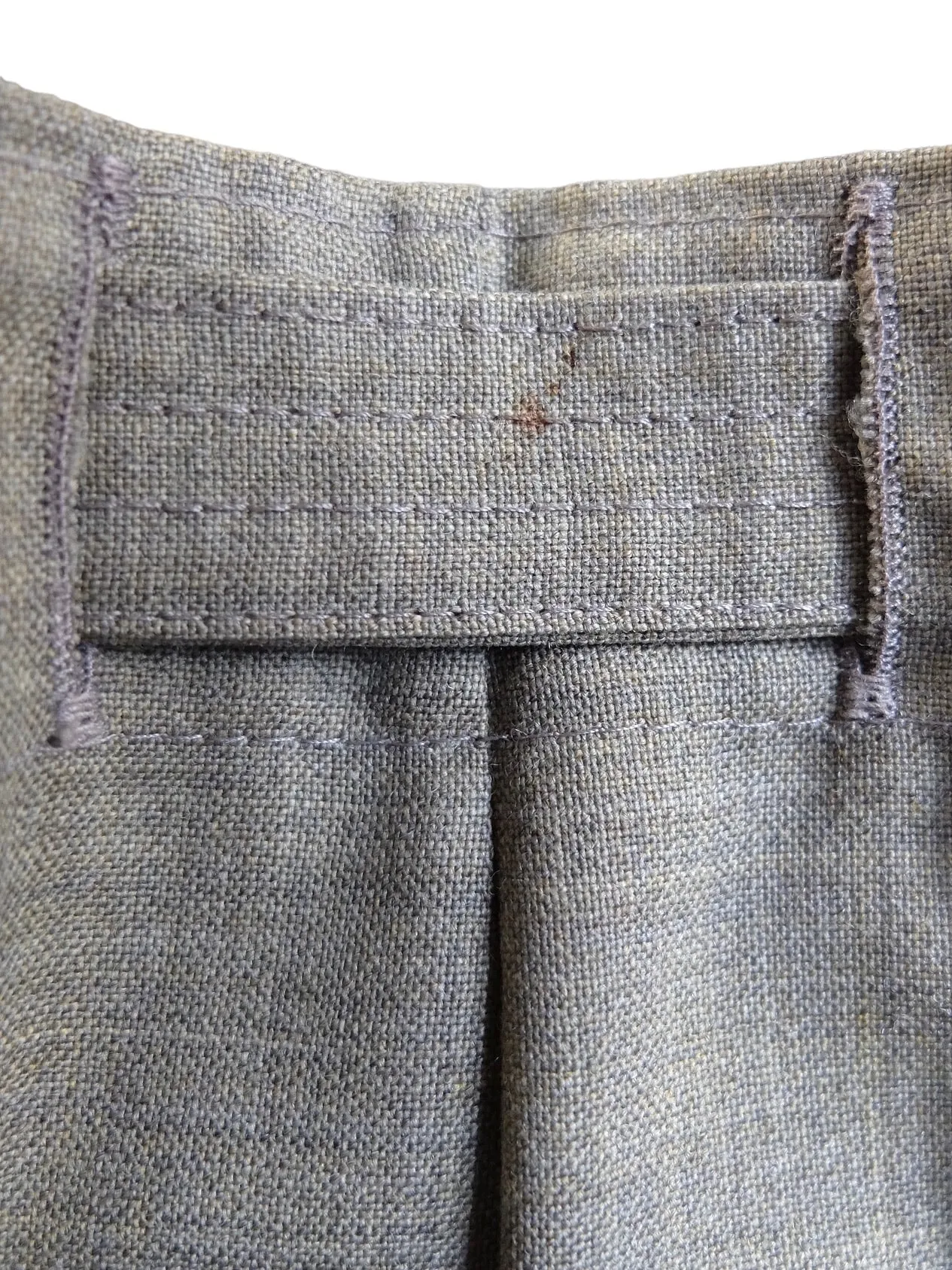 Vintage 80s Wool Mod Chic High Waisted Khaki Green Pleated Button Down Maxi Skirt with Belt