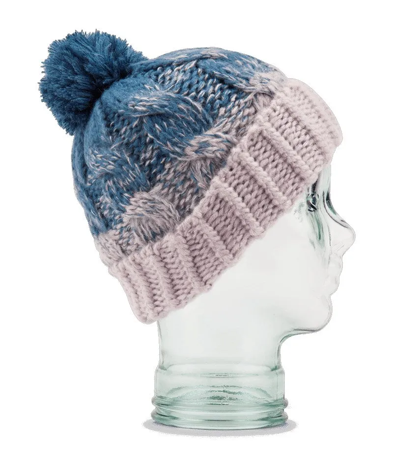 Volcom Gradient Hand Knit Beanie Amethyst Smoke
