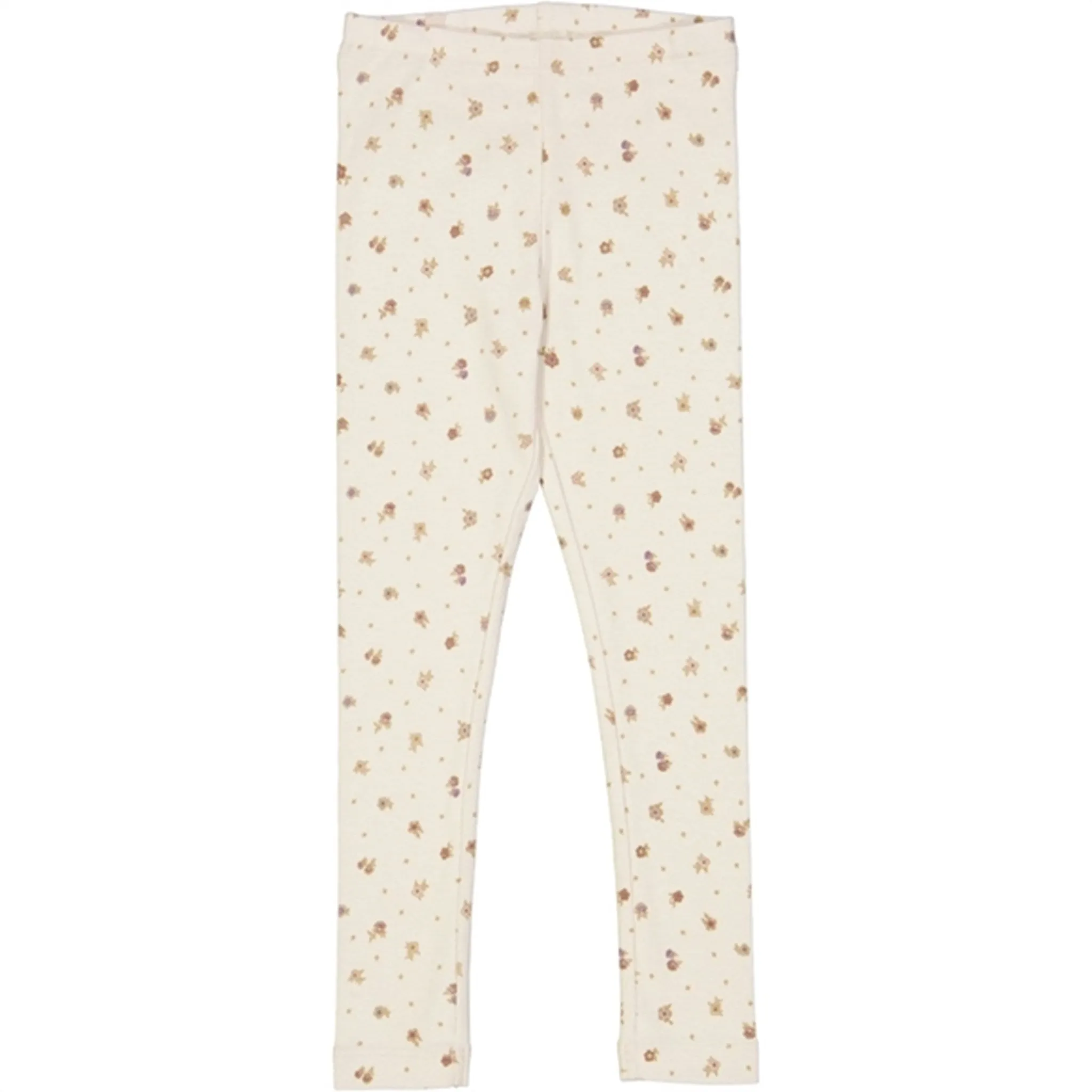 Wheat Chalk Flowers Jersey Leggings